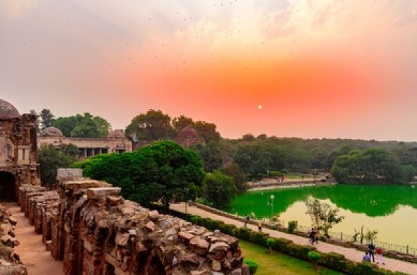 Hauz Khaz Village Lake in south delhi 